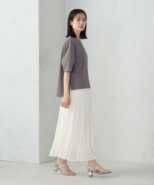 COMME CA ISM / コムサイズム ロング・マキシ丈スカート | シフォンジョーゼット クリンクルプリーツスカート | 詳細1