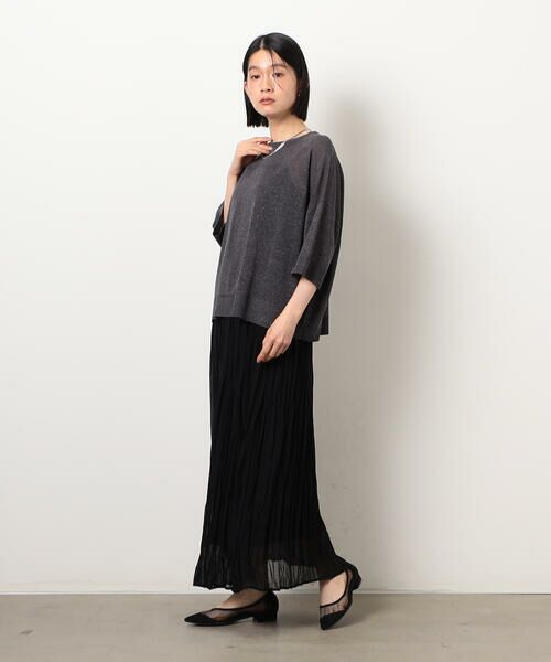 COMME CA ISM / コムサイズム ロング・マキシ丈スカート | シフォンジョーゼット クリンクルプリーツスカート | 詳細14