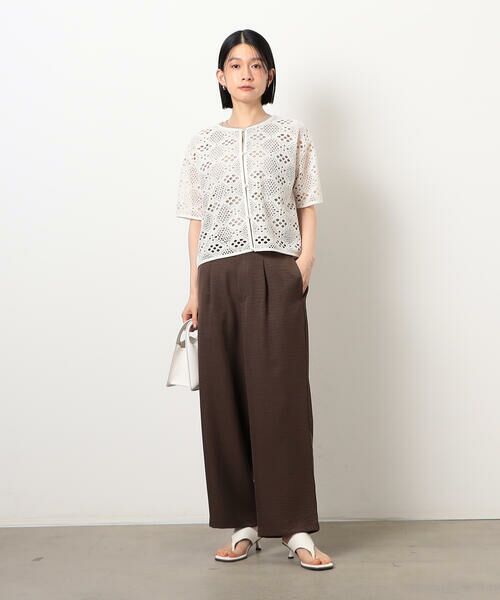 COMME CA ISM / コムサイズム カーディガン・ボレロ | クロップド丈 レース カーディガン | 詳細1