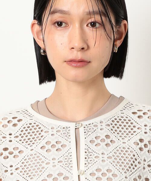 COMME CA ISM / コムサイズム カーディガン・ボレロ | クロップド丈 レース カーディガン | 詳細10