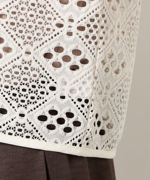 COMME CA ISM / コムサイズム カーディガン・ボレロ | クロップド丈 レース カーディガン | 詳細12