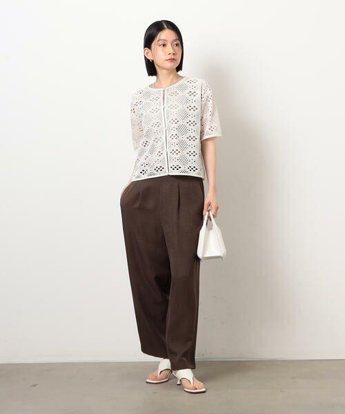 COMME CA ISM / コムサイズム カーディガン・ボレロ | クロップド丈 レース カーディガン | 詳細3