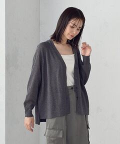 COMME CA ISM / コムサイズム カーディガン・ボレロ | リネン混カーディガン