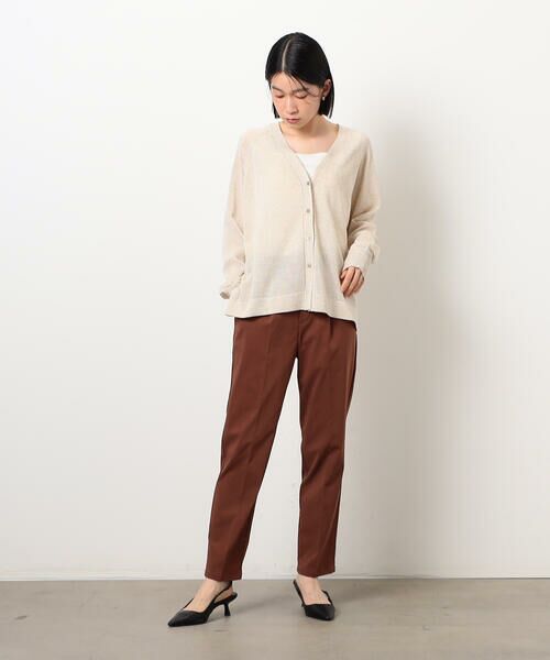 COMME CA ISM / コムサイズム カーディガン・ボレロ | リネン混カーディガン | 詳細1