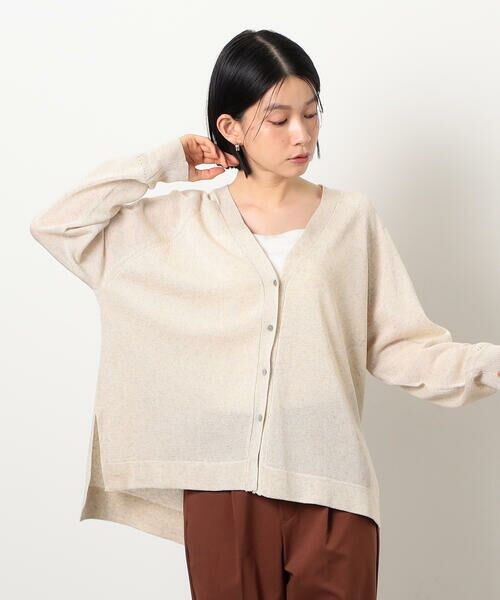 COMME CA ISM / コムサイズム カーディガン・ボレロ | リネン混カーディガン | 詳細3