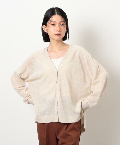 COMME CA ISM / コムサイズム カーディガン・ボレロ | リネン混カーディガン | 詳細4