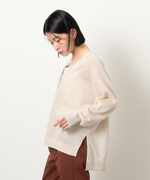 COMME CA ISM / コムサイズム カーディガン・ボレロ | リネン混カーディガン | 詳細5