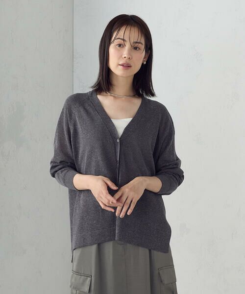 COMME CA ISM / コムサイズム カーディガン・ボレロ | リネン混カーディガン | 詳細13