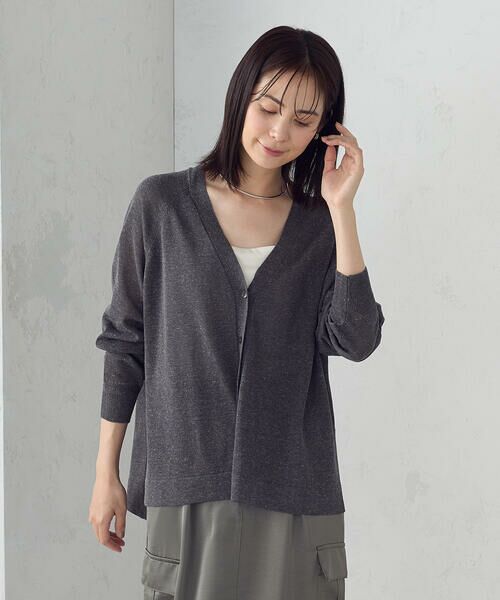 COMME CA ISM / コムサイズム カーディガン・ボレロ | リネン混カーディガン | 詳細14