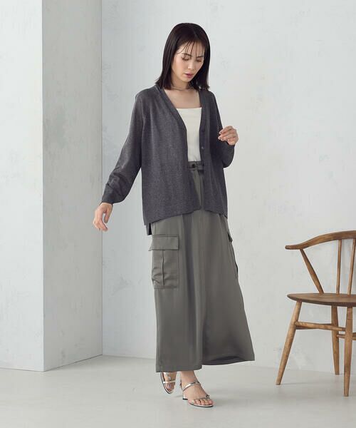COMME CA ISM / コムサイズム カーディガン・ボレロ | リネン混カーディガン | 詳細7