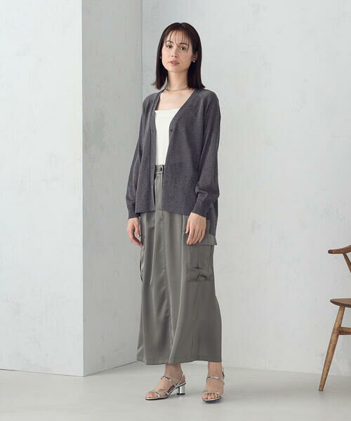 COMME CA ISM / コムサイズム カーディガン・ボレロ | リネン混カーディガン | 詳細8