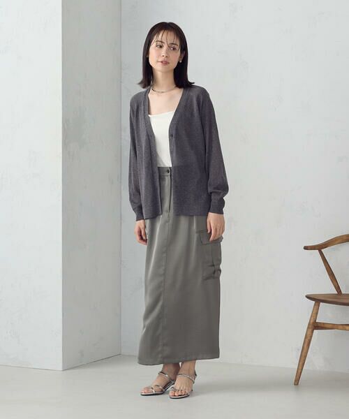COMME CA ISM / コムサイズム カーディガン・ボレロ | リネン混カーディガン | 詳細9