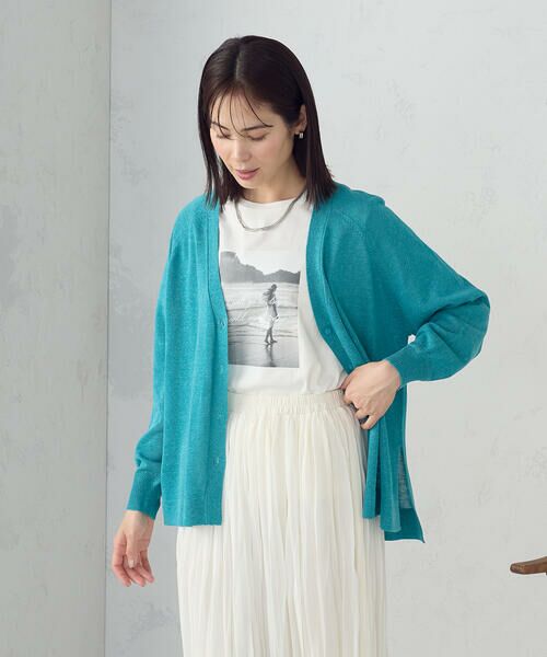 COMME CA ISM / コムサイズム カーディガン・ボレロ | リネン混カーディガン | 詳細18