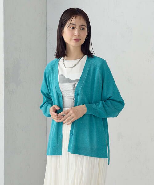 COMME CA ISM / コムサイズム カーディガン・ボレロ | リネン混カーディガン | 詳細19