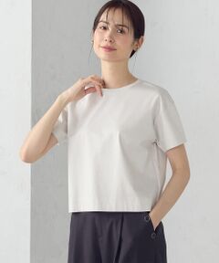 COMME CA ISM / コムサイズム カットソー | ボックスシルエット　クロップド丈　Ｔシャツ