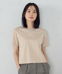 COMME CA ISM / コムサイズム カットソー | ボックスシルエット　クロップド丈　Ｔシャツ