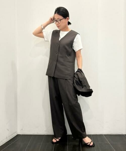 COMME CA ISM / コムサイズム カットソー | ボックスシルエット クロップド丈 Tシャツ | 詳細10