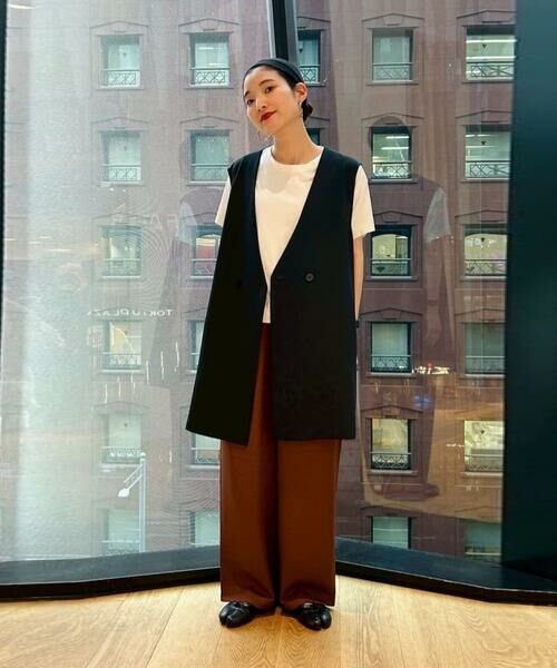 COMME CA ISM / コムサイズム カットソー | ボックスシルエット クロップド丈 Tシャツ | 詳細8