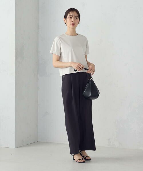 COMME CA ISM / コムサイズム カットソー | ボックスシルエット　クロップド丈　Ｔシャツ | 詳細11