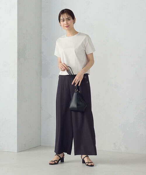 COMME CA ISM / コムサイズム カットソー | ボックスシルエット　クロップド丈　Ｔシャツ | 詳細12