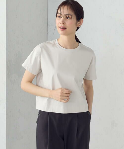 COMME CA ISM / コムサイズム カットソー | ボックスシルエット　クロップド丈　Ｔシャツ | 詳細13