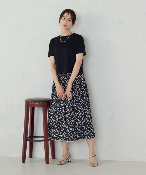 COMME CA ISM / コムサイズム カットソー | ボックスシルエット クロップド丈 Tシャツ | 詳細17