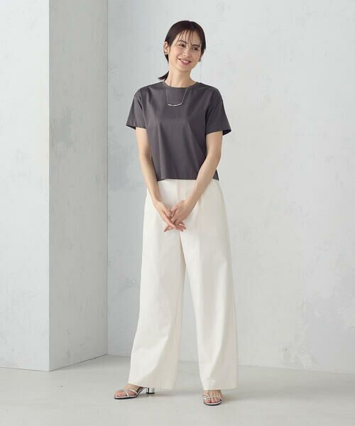 COMME CA ISM / コムサイズム カットソー | ボックスシルエット　クロップド丈　Ｔシャツ | 詳細19