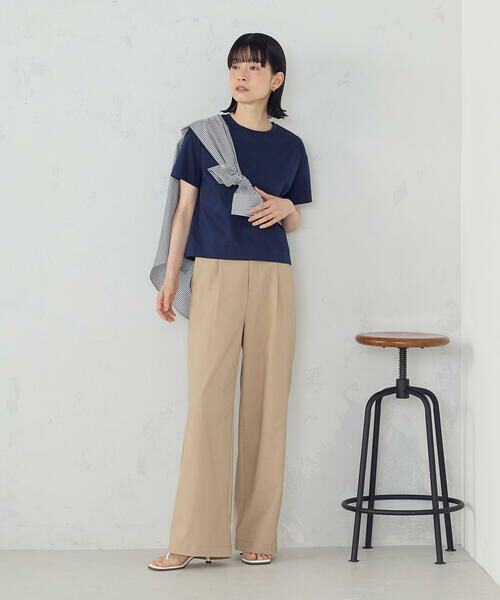 COMME CA ISM / コムサイズム カットソー | ボックスシルエット クロップド丈 Tシャツ | 詳細18