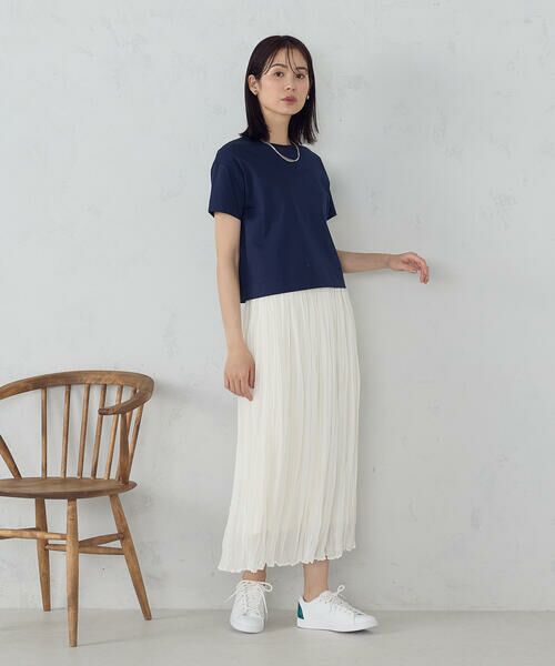 COMME CA ISM / コムサイズム カットソー | ボックスシルエット クロップド丈 Tシャツ | 詳細23