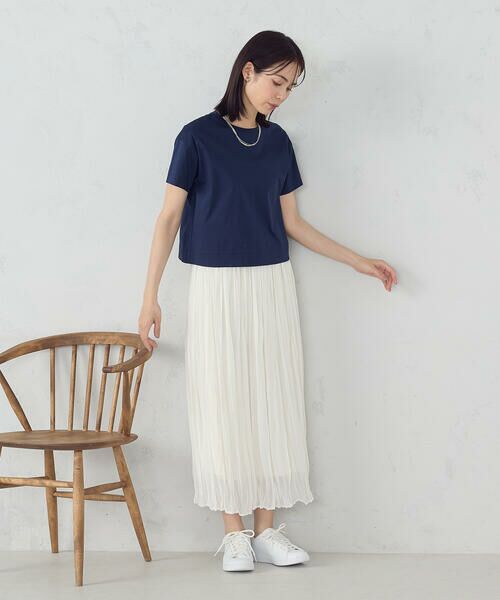 COMME CA ISM / コムサイズム カットソー | ボックスシルエット クロップド丈 Tシャツ | 詳細24