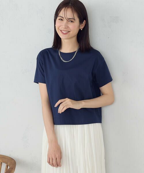 COMME CA ISM / コムサイズム カットソー | ボックスシルエット クロップド丈 Tシャツ | 詳細29