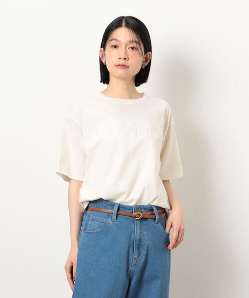 セール】 レース刺しゅう Tシャツ （カットソー）｜COMME CA