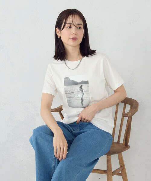 COMME CA ISM / コムサイズム カットソー | フォトプリントＴシャツ | 詳細23