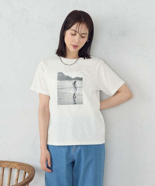 COMME CA ISM / コムサイズム カットソー | フォトプリントＴシャツ | 詳細25