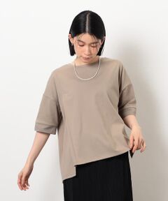 COMME CA ISM / コムサイズム カットソー | 【接触冷感・抗菌防臭】アシンメトリーＴシャツ