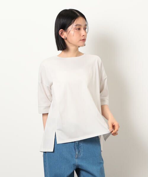 COMME CA ISM / コムサイズム カットソー | 【接触冷感・抗菌防臭】アシンメトリーＴシャツ | 詳細6