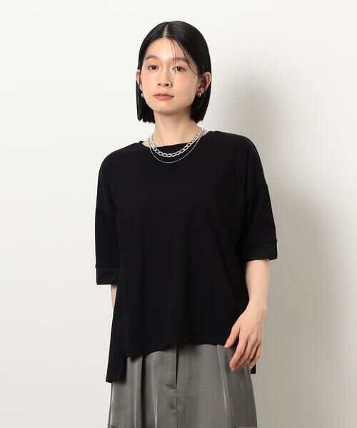 COMME CA ISM / コムサイズム カットソー | 【接触冷感・抗菌防臭】アシンメトリーＴシャツ | 詳細12