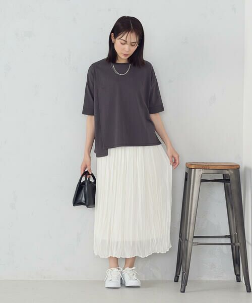 COMME CA ISM / コムサイズム カットソー | 【接触冷感・抗菌防臭】アシンメトリーＴシャツ | 詳細14
