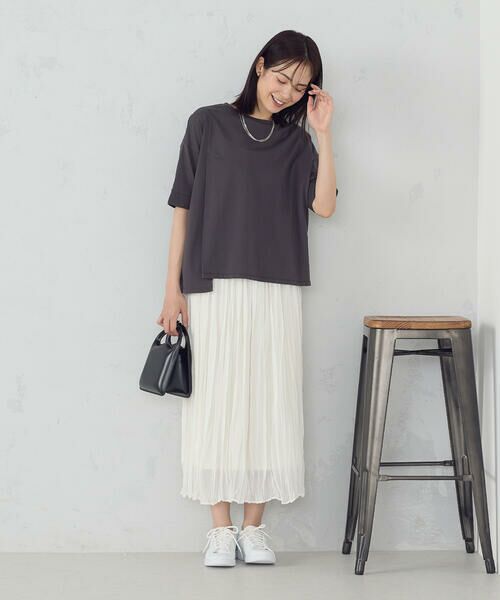 COMME CA ISM / コムサイズム カットソー | 【接触冷感・抗菌防臭】アシンメトリーＴシャツ | 詳細15