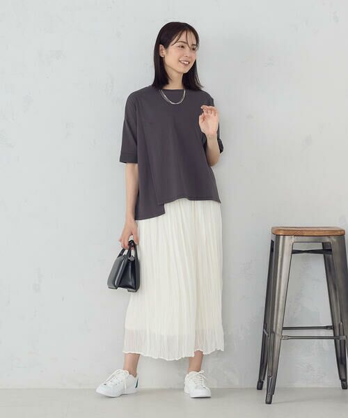 COMME CA ISM / コムサイズム カットソー | 【接触冷感・抗菌防臭】アシンメトリーＴシャツ | 詳細16