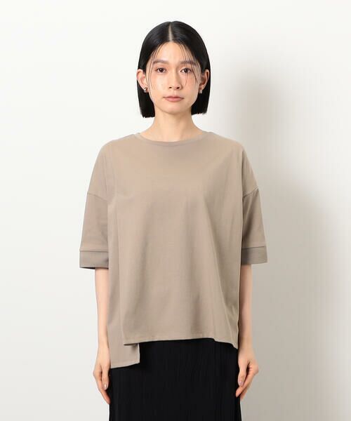 接触冷感・抗菌防臭】アシンメトリーTシャツ （カットソー
