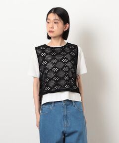 COMME CA ISM / コムサイズム ベスト | レース サマーベスト