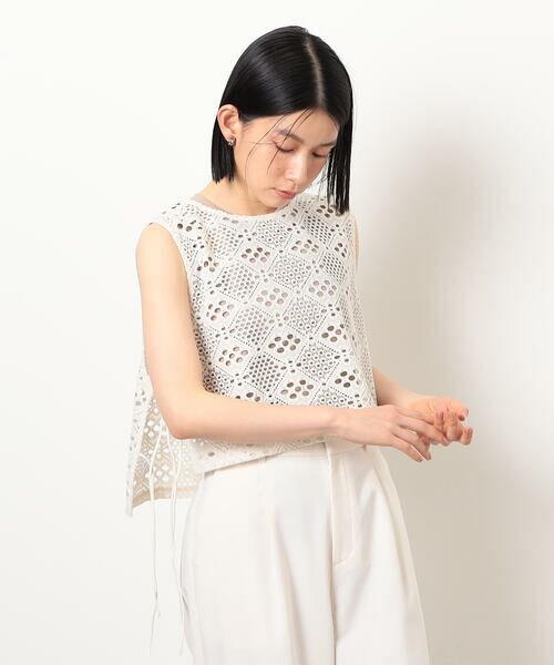 COMME CA ISM / コムサイズム ベスト | レース サマーベスト | 詳細11