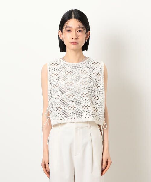 COMME CA ISM / コムサイズム ベスト | レース サマーベスト | 詳細13