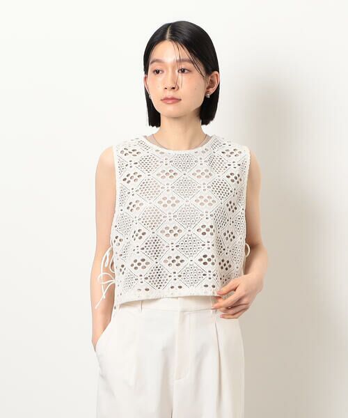 COMME CA ISM / コムサイズム ベスト | レース サマーベスト | 詳細7
