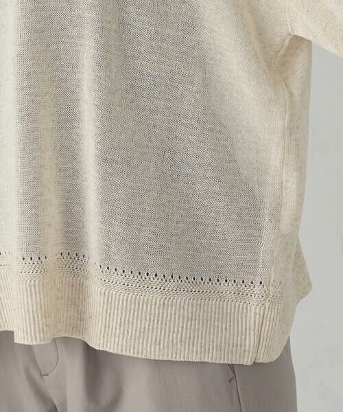 COMME CA ISM / コムサイズム ニット・セーター | リネン混 5分袖ニット | 詳細11