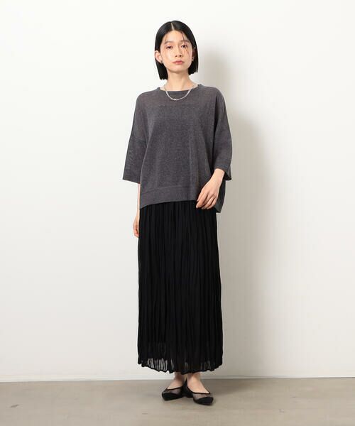 COMME CA ISM / コムサイズム ニット・セーター | リネン混 5分袖ニット | 詳細13