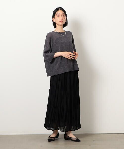 COMME CA ISM / コムサイズム ニット・セーター | リネン混 5分袖ニット | 詳細14