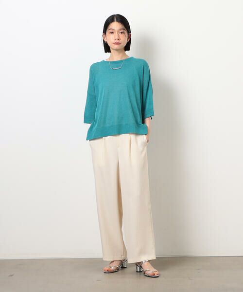 COMME CA ISM / コムサイズム ニット・セーター | リネン混 5分袖ニット | 詳細19