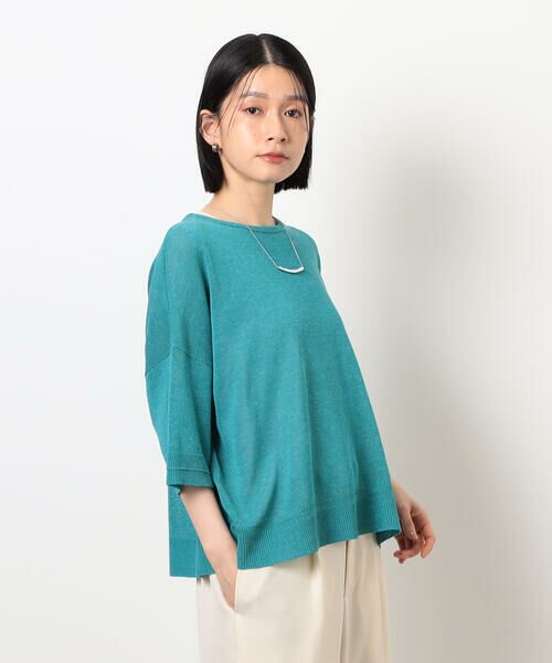 COMME CA ISM / コムサイズム ニット・セーター | リネン混 5分袖ニット | 詳細21